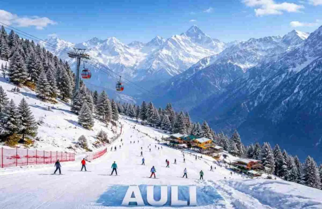 Auli Snow Skiing & Ropeway Tour Cab